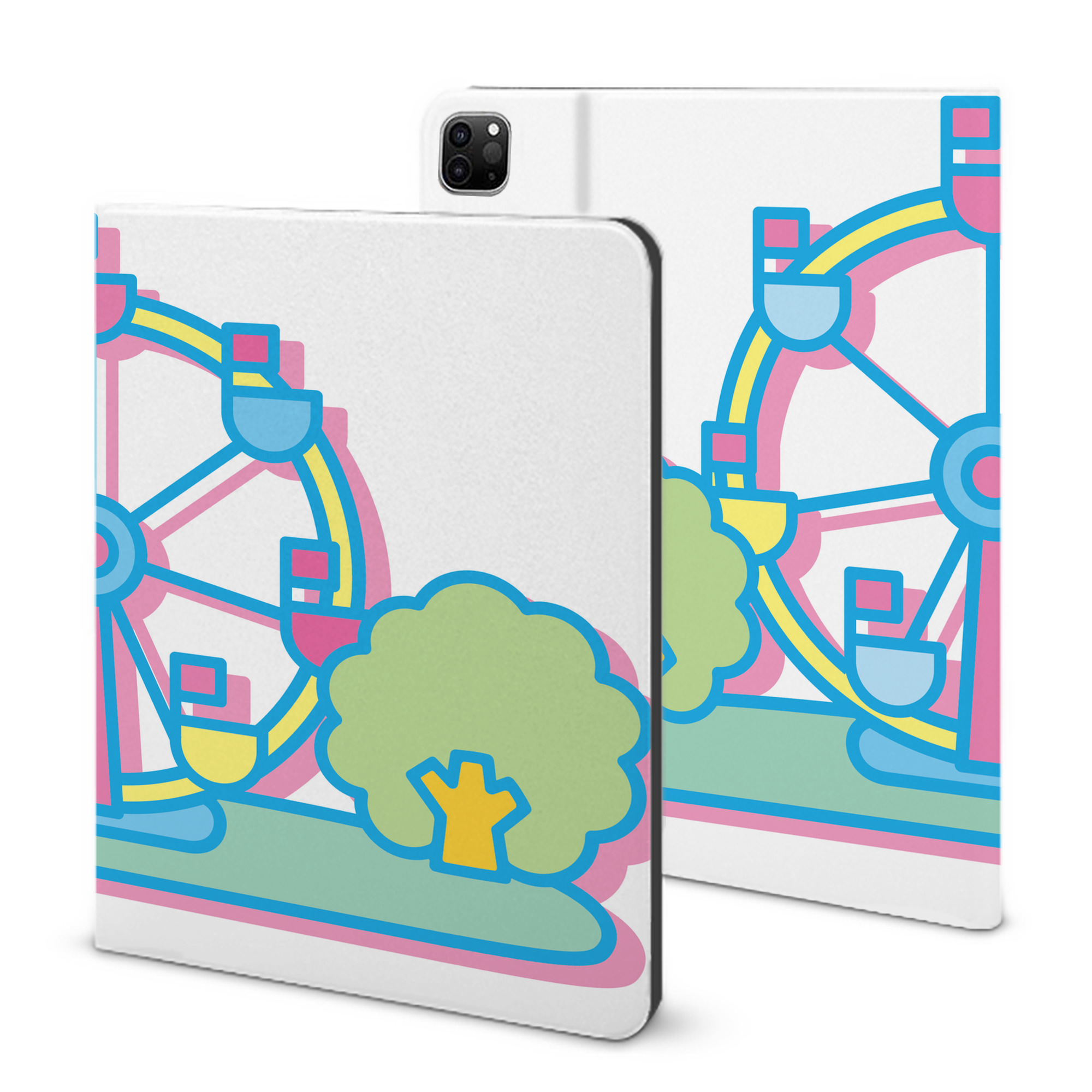 （画像用） Hello Kitty ハローキティ IPad ケース ブック型 PUレザー TPU 耐衝撃 軽量 薄型 ペン収納なし 全面保護 IPad 各モデル対応